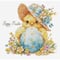 Luca-S The Happy Chicken Counted Cross Stitch Kit